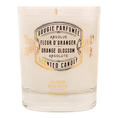 Panier des Sens Orange Blossom Candle – Hand-Poured in Provence, 55h Burn Time, 6.3 oz