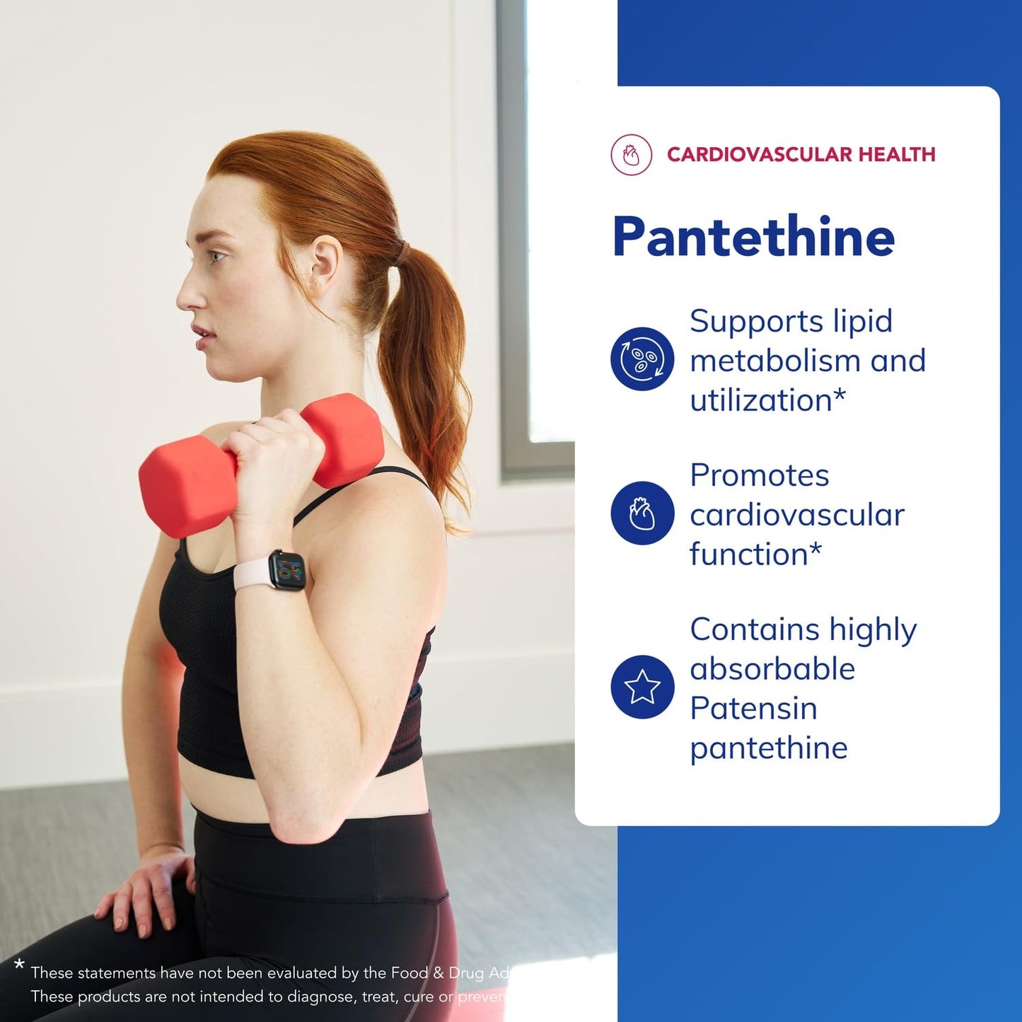Pantethine | Hypoallergenic Lipid Metabolism & Cardio Support | 120 Capsules | Pure Encapsulations