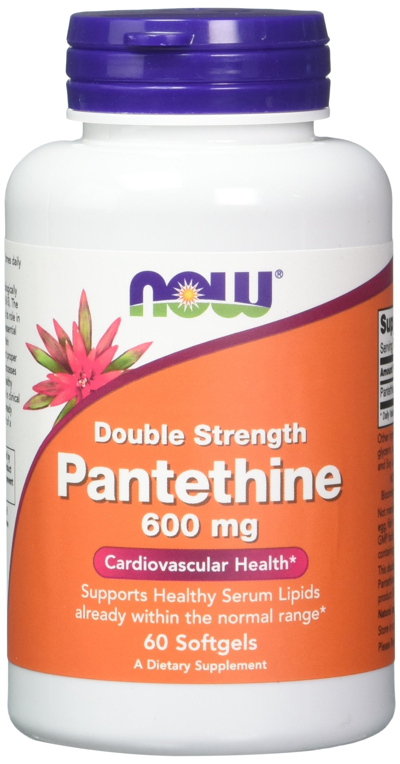 Pantethine 600 mg – 60 Softgels (Pack of 2) | Cardiovascular Health Support