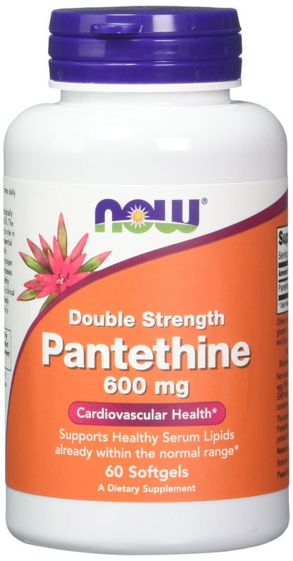 Pantethine 600 mg – 60 Softgels (Pack of 2) | Cardiovascular Health Support