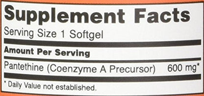 Pantethine 600 mg – 60 Softgels (Pack of 2) | Cardiovascular Health Support
