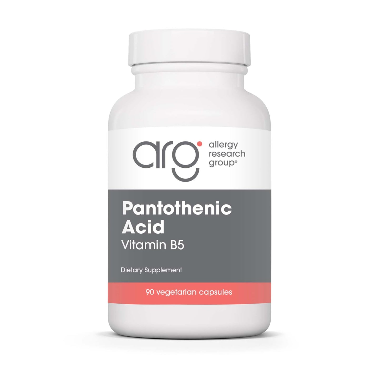 Allergy Research Group Pantothenic Acid (Vitamin B5) 500mg - 90 Count Vegetarian Capsules