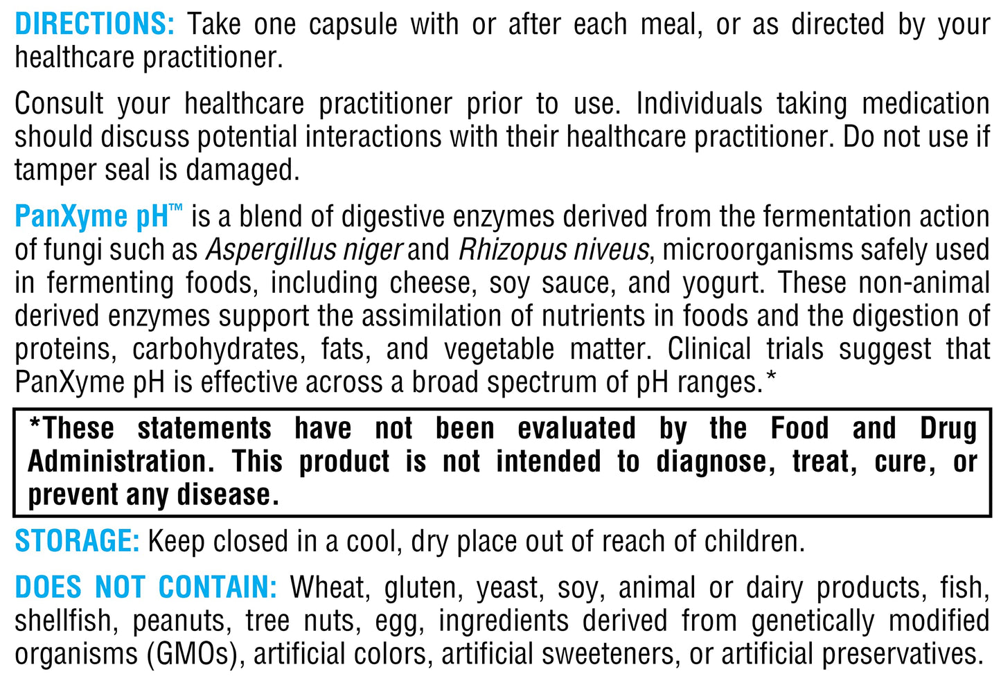 XYMOGEN PanXyme pH - Digestive Enzymes for Gut Health | Gluten Free + Vegan (90 Capsules)