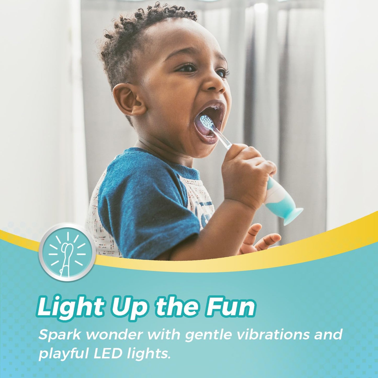 Papablic Debby Toddler Sonic Toothbrush 1-3 yrs - Dino Cover, LED Timer
