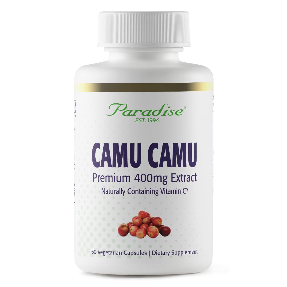 Paradise Herbs Camu Camu Extract 400 mg – Vitamin C, Vegan & Gluten Free