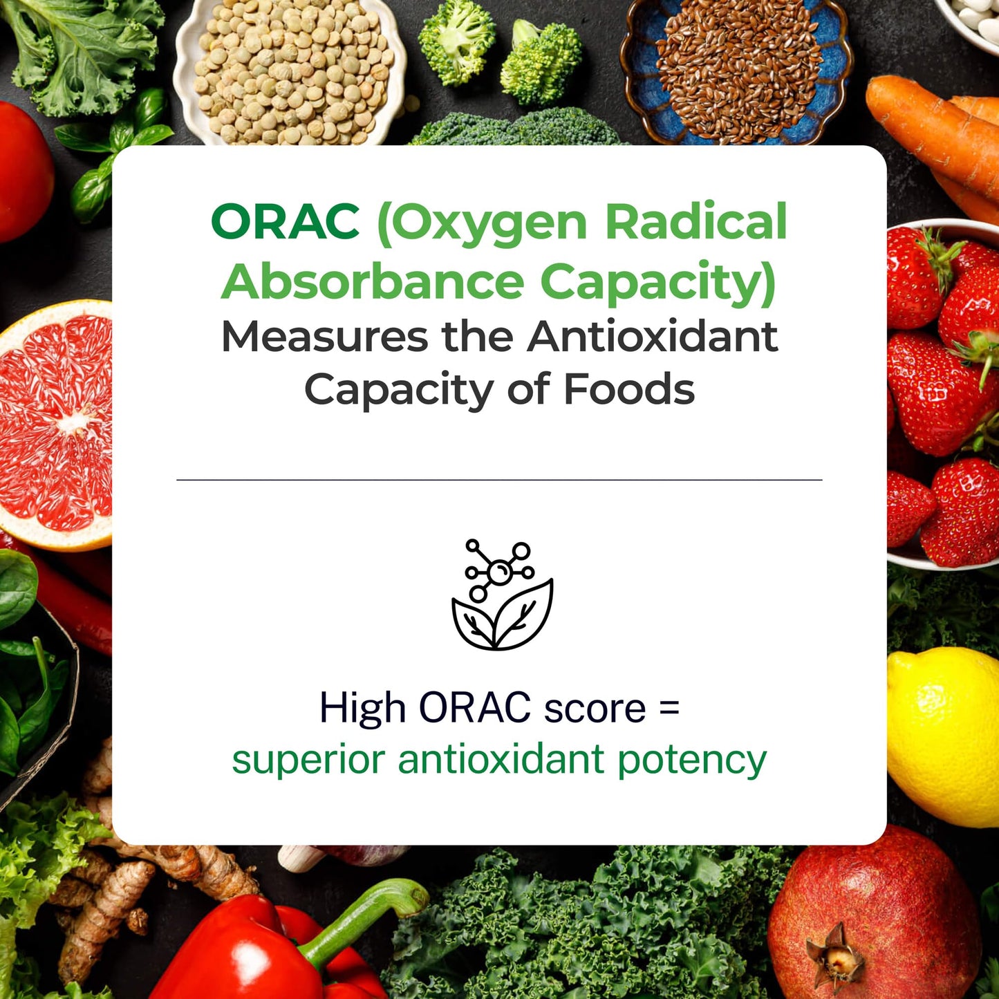 Paradise Herbs ORAC Energy Greens Powder — Antioxidant Power of 24 Fruits & Veggies in 1 Scoop | 120 Servings
