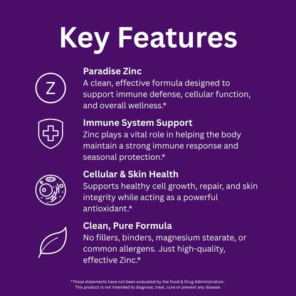 Paradise Herbs Zinc Picolinate for Immune Support