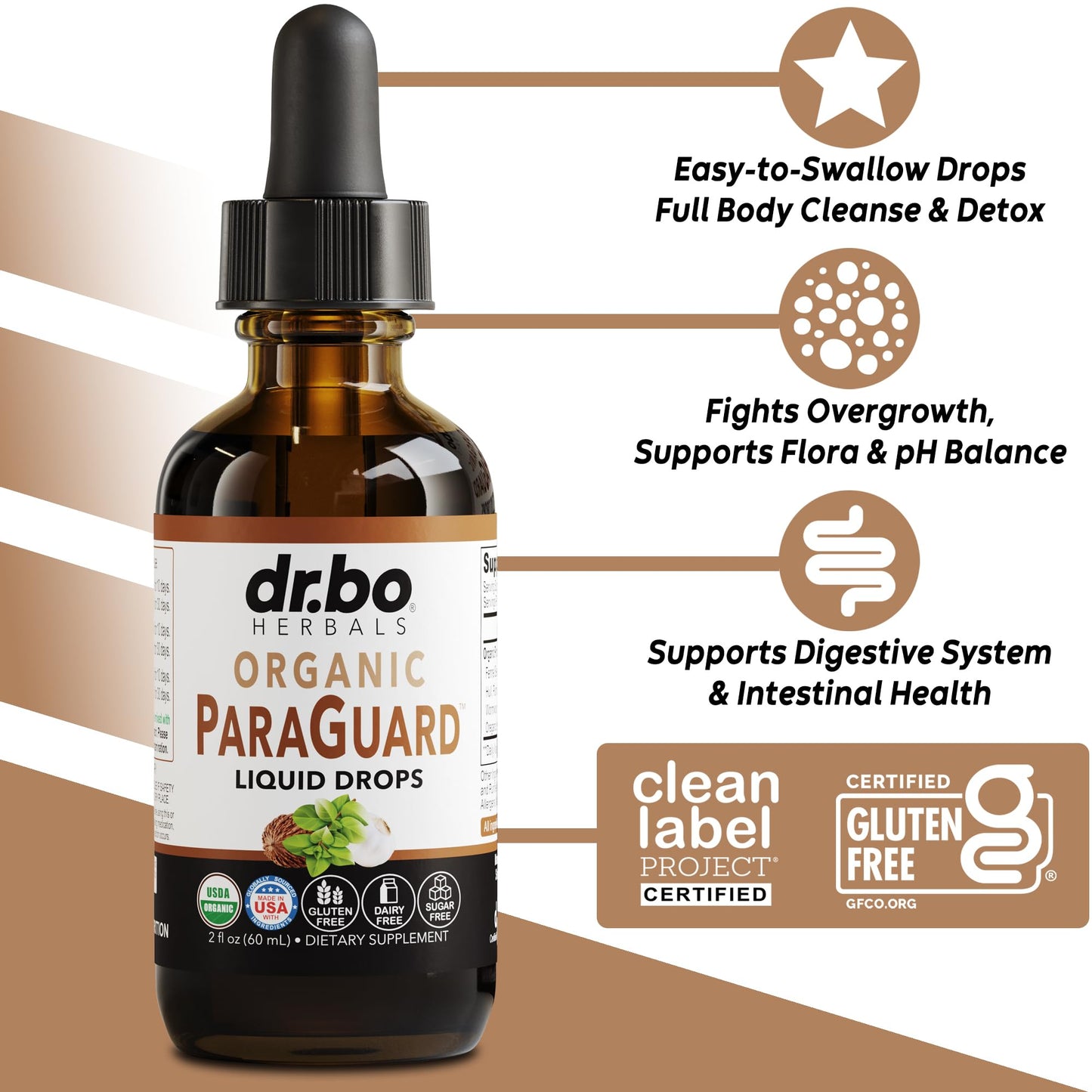 ParaGuard Cleanse Liquid Organic Detox – Organic Intestinal Guard Formula (2 oz)