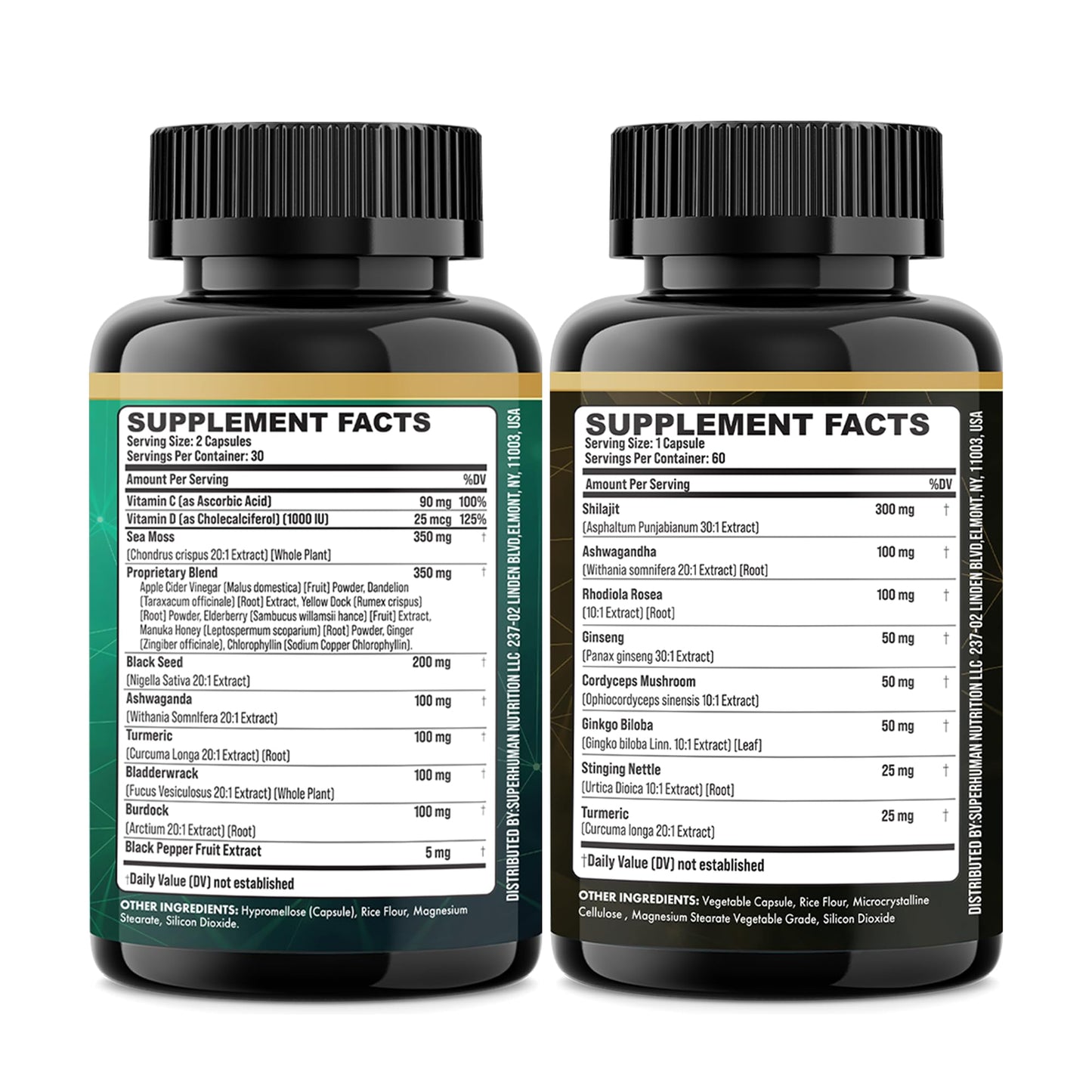 Parrox Dynamic Vitality Bundle (3 Pack) – Shilajit & Sea Moss, 8-in-1 & 16-in-1 Formulas