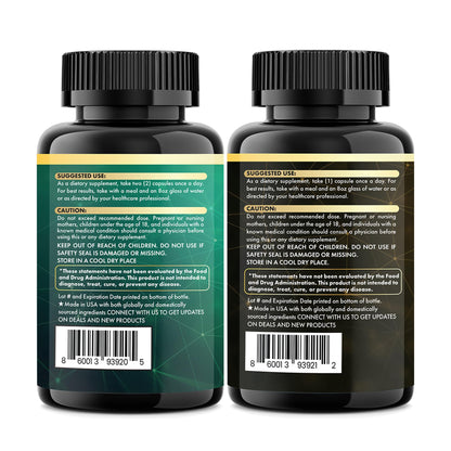 Parrox Dynamic Vitality Bundle (2 Pack) – Shilajit, Sea Moss 350mg & 22 Plant-Based Ingredients