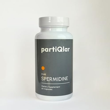 partiQlar Spermidine Supplement – 99% Purity, 8 mg per Capsule, 60 Capsules – Made in USA