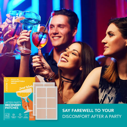 Party Recovery Patch: Fast-Acting Relief for Men and Women with Green Tea | Use Before Drinking | Wake Up Refreshed