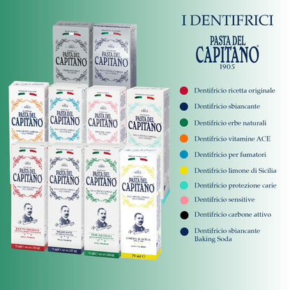 Pasta del Capitano 1905 Natural Herbal Toothpaste – Paraben-Free, SLS-Free