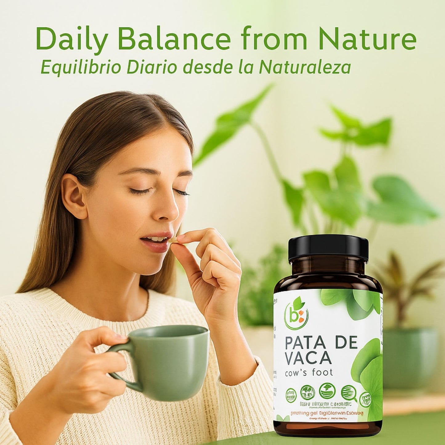 Pata de Vaca Capsules - 90 Veggie Caps (1500 mg) - Organic, Non-GMO, Vegan | BexpertsUSA