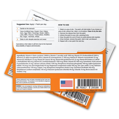 PatchAid Multi Plus Topical Patch – 30-Day Supply (2-Pack)