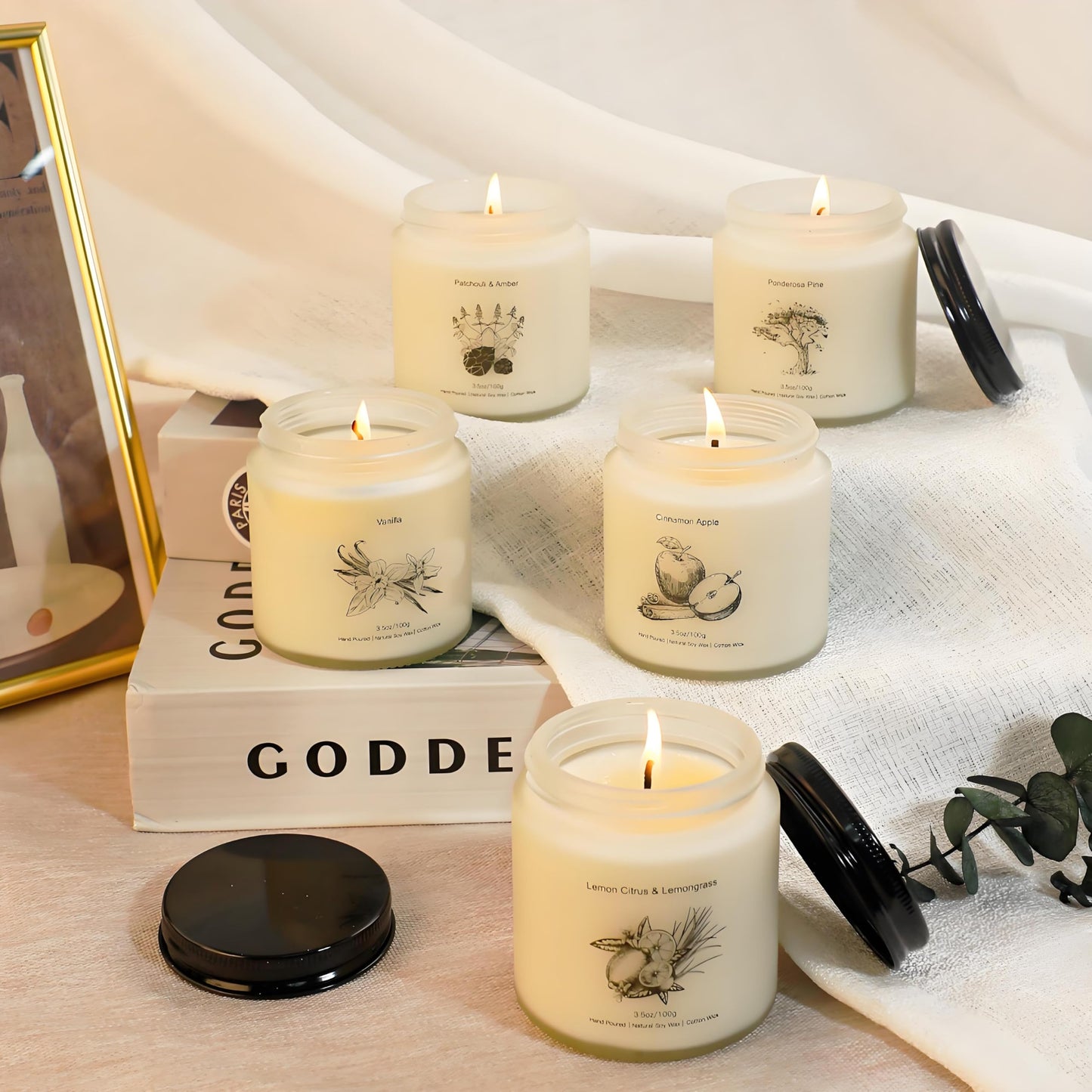 8-Pack Aromatherapy Soy Wax Candles for Women | Gift Ideas for Mother's Day