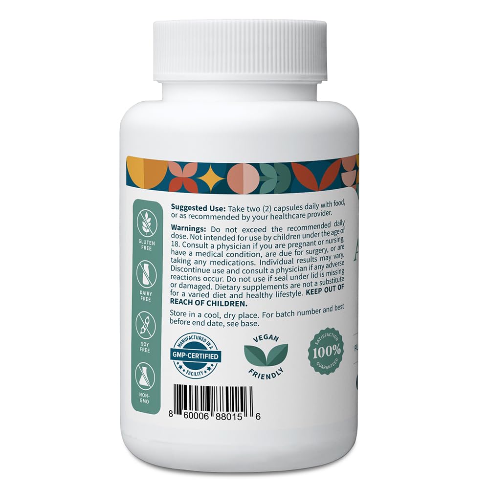Pattern Wellness Ashwagandha Complex – Organic KSM-66 & Black Pepper for Stress & Energy