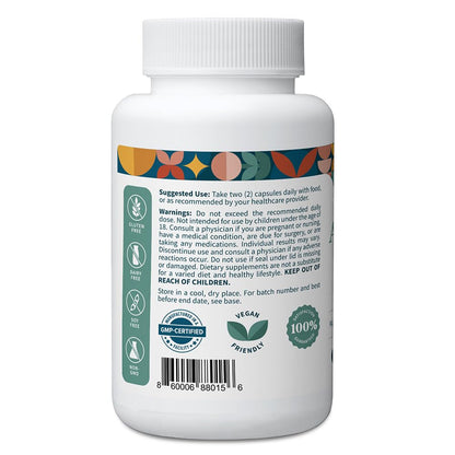 Pattern Wellness Ashwagandha Complex – Organic KSM-66 & Black Pepper for Stress & Energy