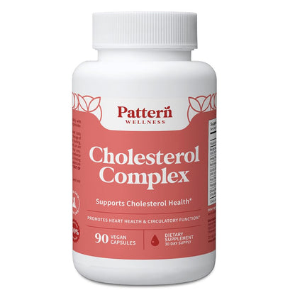 Pattern Wellness Cholesterol Complex – 90 Vegan Capsules | 3rd-Party Lab Tested