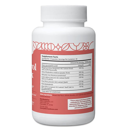 Pattern Wellness Cholesterol Complex – 90 Vegan Capsules | 3rd-Party Lab Tested