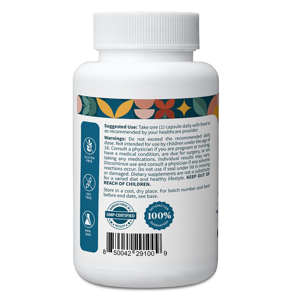 Pattern Wellness Vitamin K2 and D3 with Calcium - Bone Health, Circulatory & Immune Support - Non-GMO - 60 Capsules