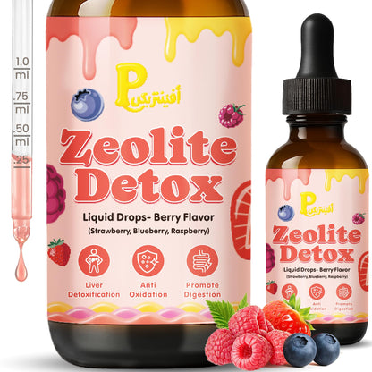 Pavintrix Zeolite Detox Drops – Berry Flavor for Kids & Adults (60ml)