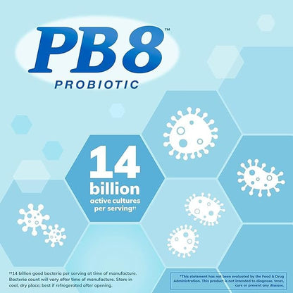 PB8 Probiotic - 3 Pack | 14 Billion CFU per Bottle | 8 Strains | Dairy/Gluten/Soy Free