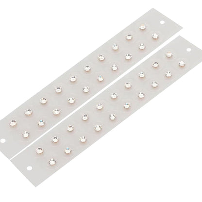 Pddolw Ear Seeds Acupuncture Kit – Relaxation, Easy Application, 40 Pcs Transparent Diamonds