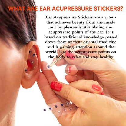 Pddolw Ear Seeds Acupuncture Kit - Relaxation, Durable, 40 Pcs