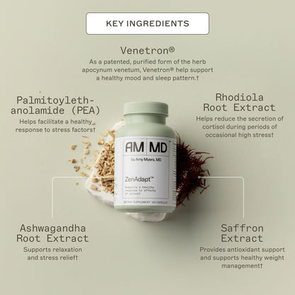 Amy Myers MD ZenAdapt – Stress Relief & Cortisol Balance | Adaptogenic Capsule