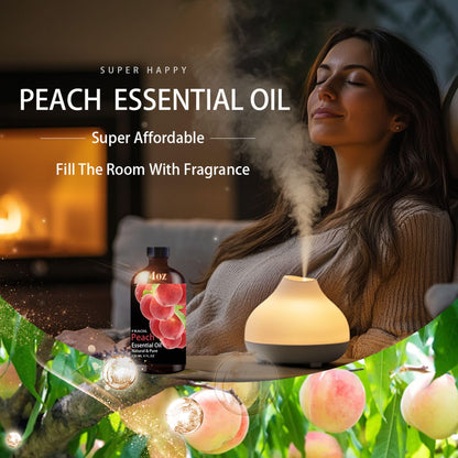 Peach Essential Oil – 4 oz (120 ml) for Diffuser, Aromatherapy & DIY Crafts