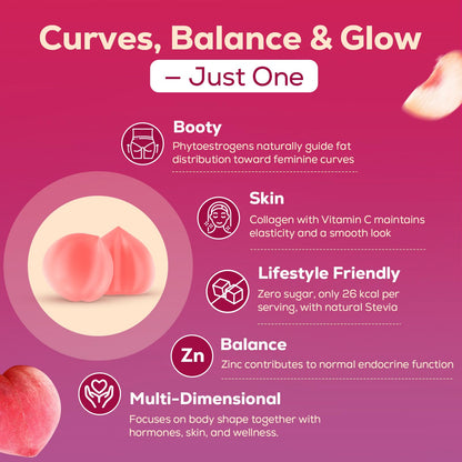Atherionyxora Booty Gummies for Women – BBL Glow with Collagen & Herbal Blend (120)