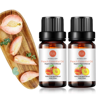 2-Pack Peach Essential Oil – 100% Pure Organic, 10ml | Diffuser & Skincare