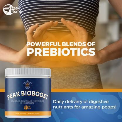 Peak BioBoost by Peak Biome — Flavorless Prebiotic Fiber for Digestive Health | 30 Servings, 1 Month Supply