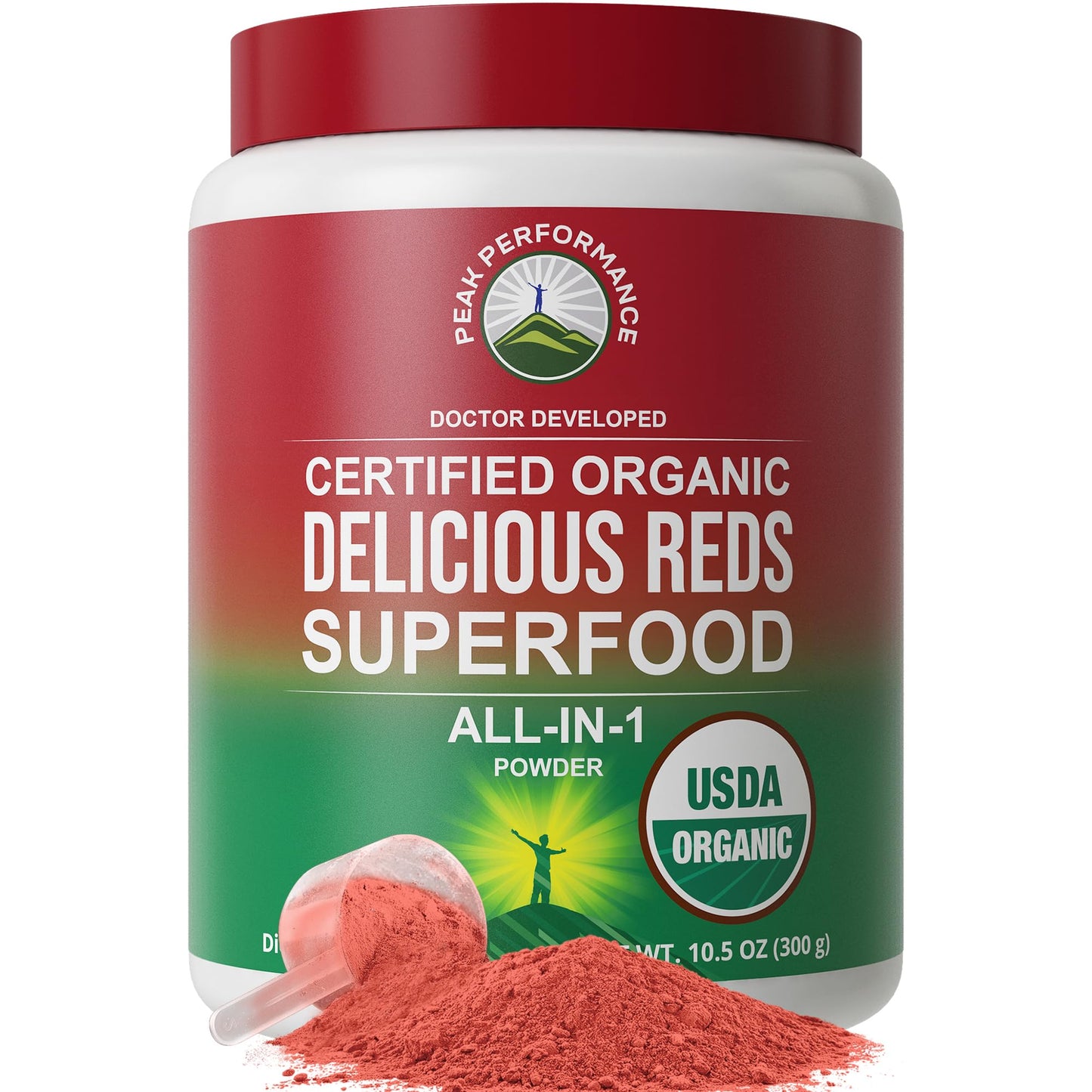 Peak Performance Organic Reds Superfood Powder – 25+ Organic Ingredients & Polyphenols