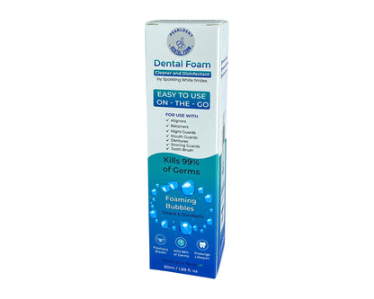 Pearldent Dental Foam – Cleans & Sterilizes Removable Aligners, Retainers & Mouth Guards | Up to 4 Months Supply
