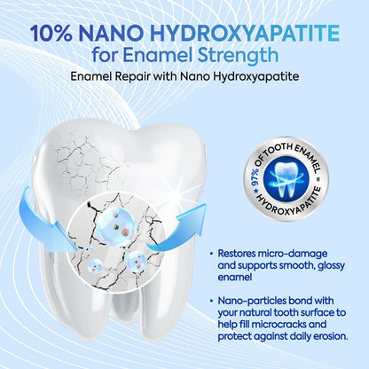 PearlSmile Whitening Toothpaste – 10% nHAp + 5% Niacinamide, Fluoride-Free, 4.2oz