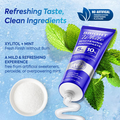 PearlSmile Toothpaste – 10% nHAp, 5% Niacinamide, Fluoride-Free