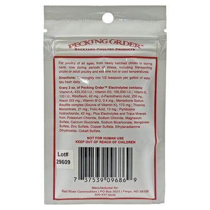 Pecking Order Electrolytes Plus Vitamins & Trace Minerals for Chicks & Hens, Yellow