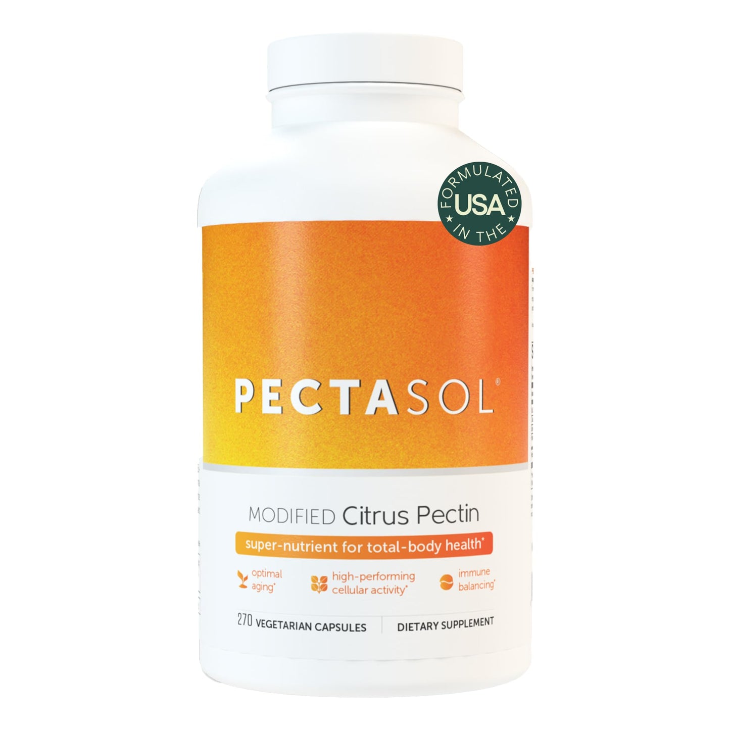 EcoNugenics PectaSol MCP – 270 Capsules for Total-Body Health & Immune Support