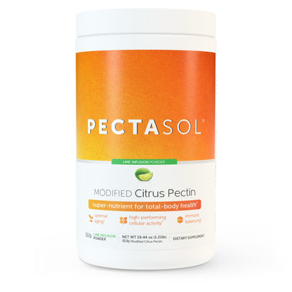 EcoNugenics PectaSol Modified Citrus Pectin – 551g Lime Powder for Total-Body Health & Galectin-3 Support