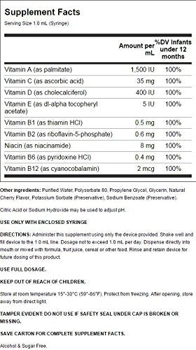 Pedia Poly-Vite Drops – Liquid Multivitamin, 1 2/3 fl oz