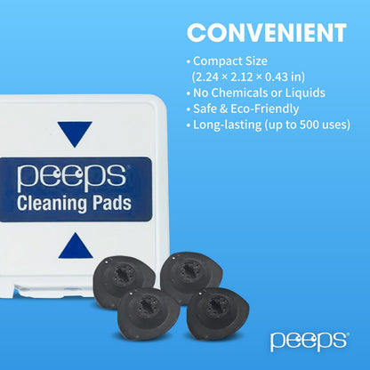 Peeps CarbonKlean Eyeglass Cleaner Pads – NASA-Used Carbon Microfiber