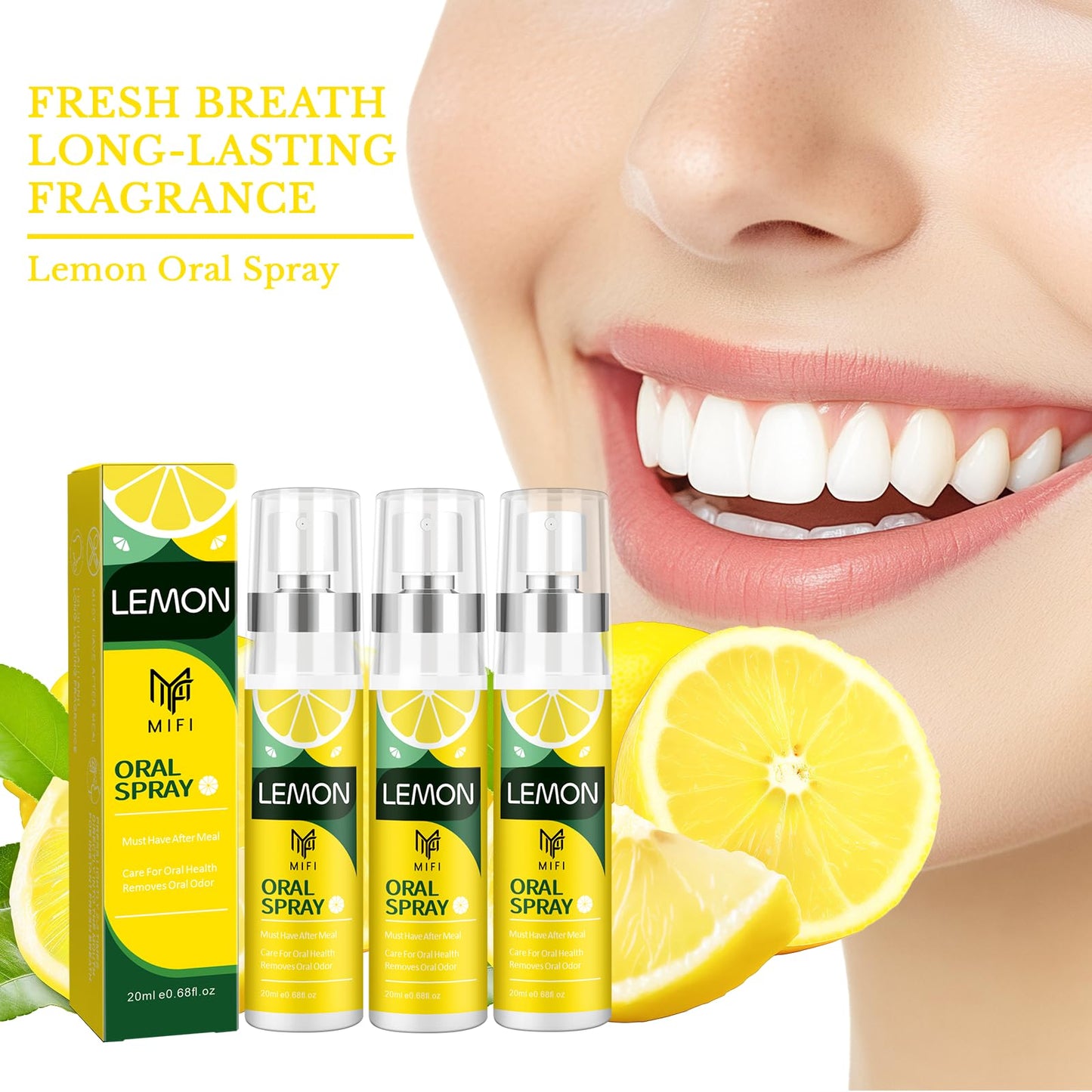 PEGO Oral Breath Spray Lemon 2-Pack – Fresh Breath for Adults