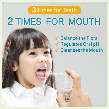 PEGO Kids Oral Spray - Cavity Prevention & Fresh Breath for Newborn to Preschoolers (40ml)