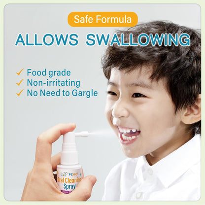 PEGO Kids Oral Spray – Fluoride Free Toddler Care (40ml×2, Grape)