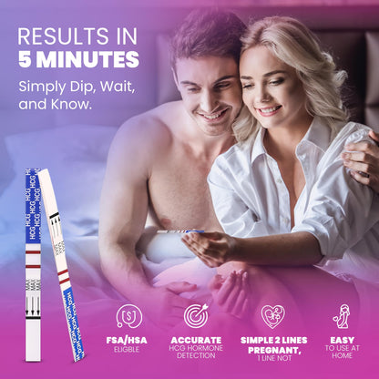 Pelvana Pregnancy & Ovulation Test Strips Combo Kit – 70 Piece Kit (LH & HCG)
