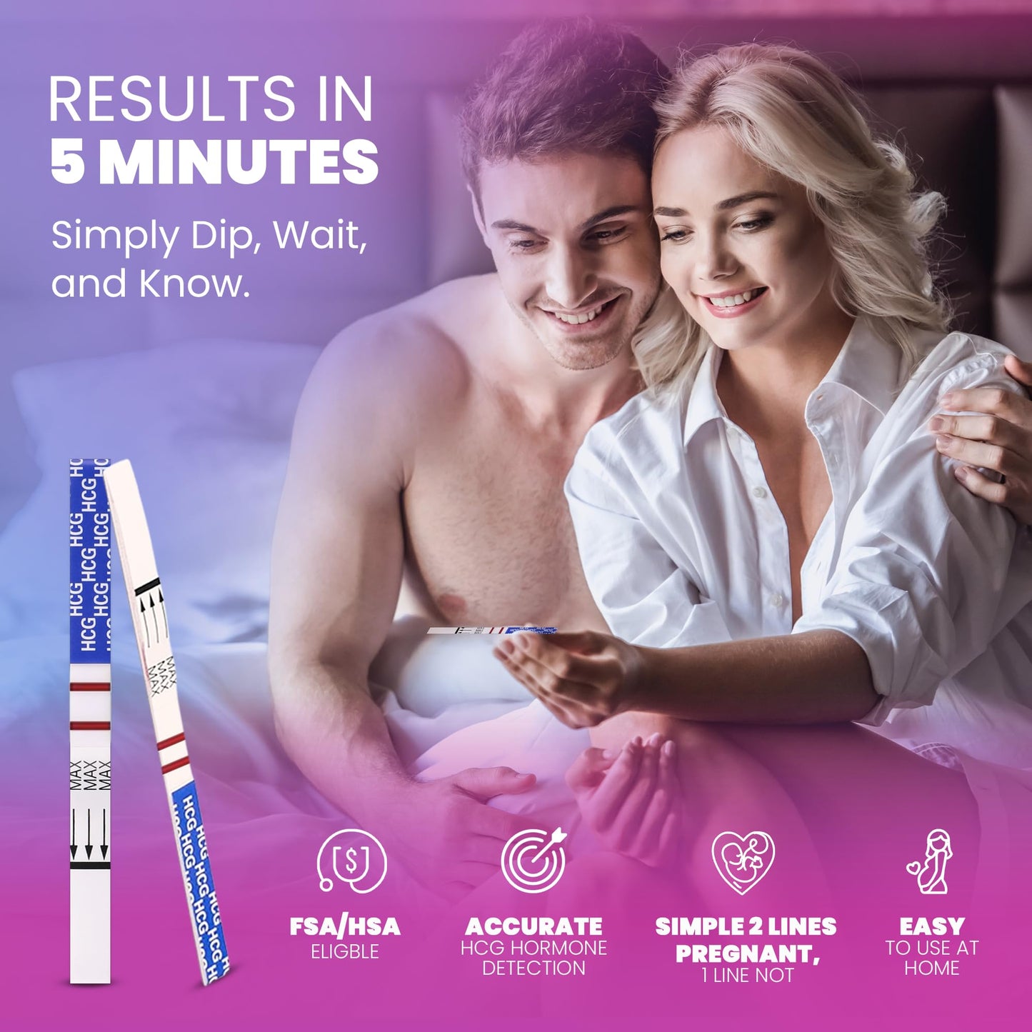 Pelvana Pregnancy & Ovulation Test Strips Combo Kit – 35 Piece At-Home Fertility Tests