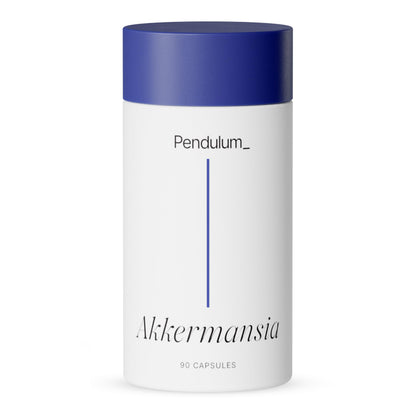 Pendulum Akkermansia Probiotic with Prebiotic Fiber – Delayed-Release Capsules | 100M AFU Live Strain for Gut Health & GLP-1 Support (90 Capsules)
