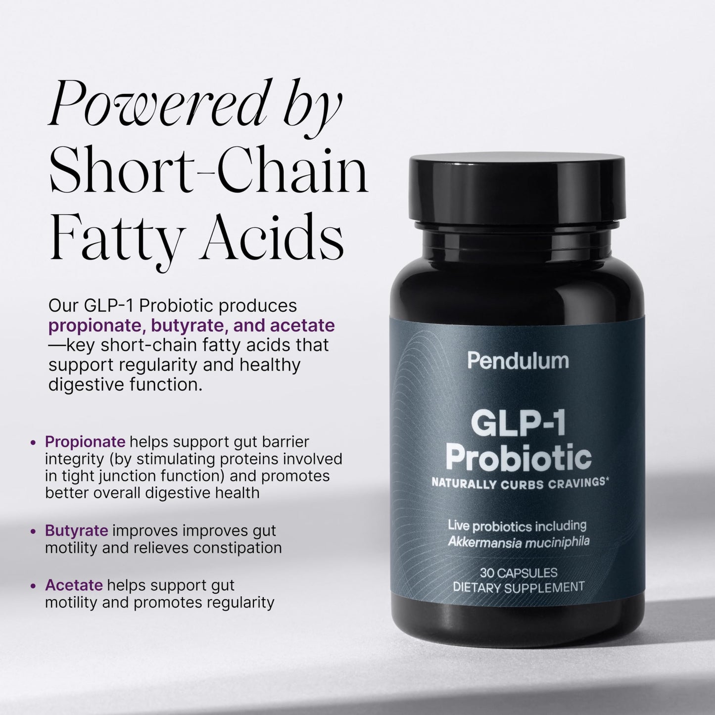 Pendulum GLP-1 Probiotic – Gut Health, Digestive Comfort & Regularity (30 Capsules)